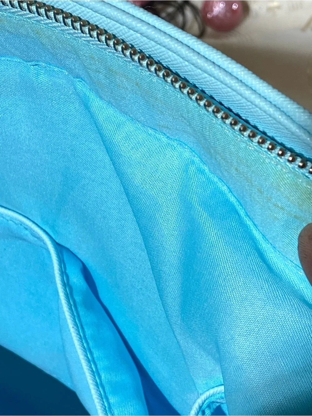 BCBG Light Blue Stud-Trim Structured Tote